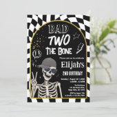 Bad TWO The Bone 2歳の誕生日ハロウィン 招待状 (スタンド正面)