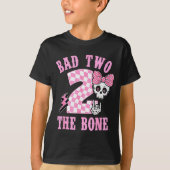 Bad Two The Bone Birthday 2 Years Old Nk Checkered Tシャツ (正面)