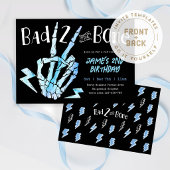 Bad TWO the Bone Boys ラジカルな2歳の誕生日 招待状