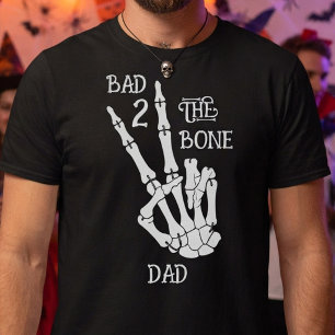 Bad Two The Bone Dad! ハロウィン 2歳の誕生日パーティー Tシャツ