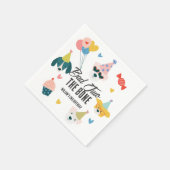 Bad Two the Bone Dogs Balloons 2nd Birthday スタンダードカクテルナプキン (角)