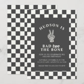 Bad TWO The Bone Second Birthday Invitations 招待状 (正面/裏面)