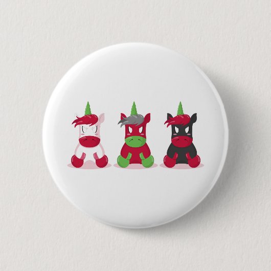 Bad Unicorn 缶バッジ (正面)