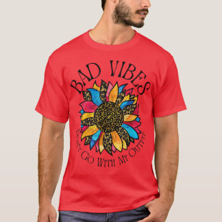 Bad Vibes Don't Go With My Outfit Retro Leopard Su Tシャツ