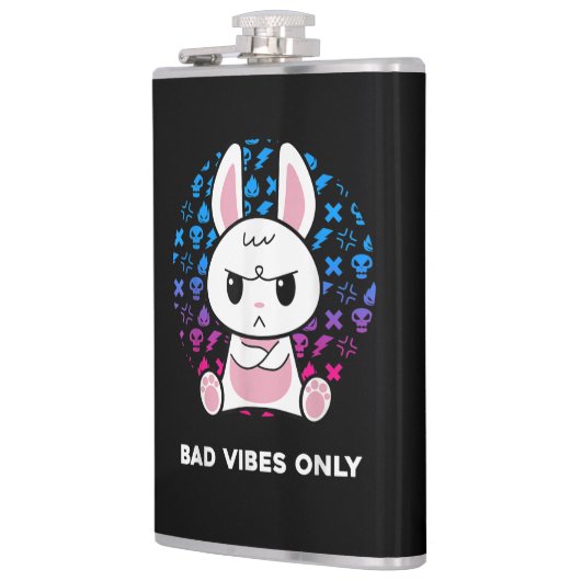 Bad Vibes Only フラスク (左)