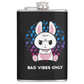 Bad Vibes Only フラスク (正面)