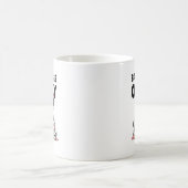 Bad Vibes Only – 猫とスカル コーヒーマグカップ (中央)