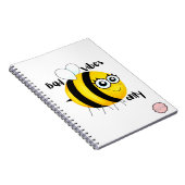 Bad Vibes Only, Cute Cartoon Bee ノートブック (右側)