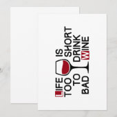 Bad wine 招待状 (正面/裏面)