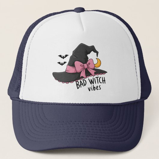 Bad Witch Vibes – かわいい魔女の帽子 キャップ (正面)