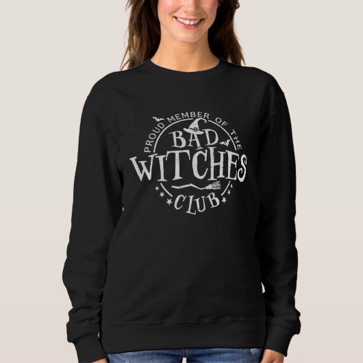Bad Witches Club, Fun Halloween スウェットシャツ (正面)