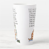 Bad Word Cat カフェラテマグ (正面)