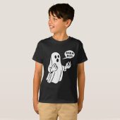 Bada Boo Italian Ghost Funny Halloween T-shirt_1.p Tシャツ (正面フル)