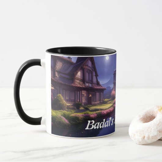 Badal's Morning Teaカスタマイズ可パーソナライズされた能 マグカップ (ドーナツ)