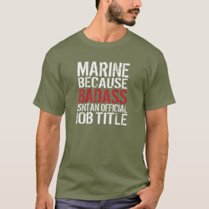 Badassが公式の職名ではないので海兵隊員 Tシャツ