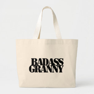 Badassのおばあさん ラージトートバッグ