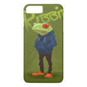 BadassのカエルRibbit Case-Mate iPhoneケース (裏面)