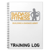 Badassのフィットネスの訓練の丸太か食糧日記 ノートブック (正面)