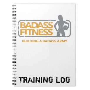 Badassのフィットネスの訓練の丸太か食糧日記 ノートブック