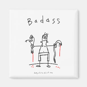 Badassのヘビの人 マグネット