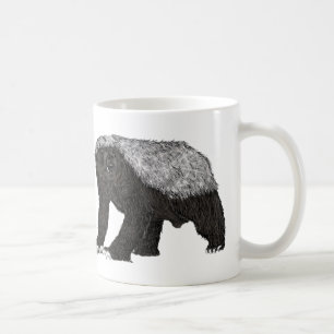 Badassのラーテルの大胆不敵な態度動物の芸術 コーヒーマグカップ