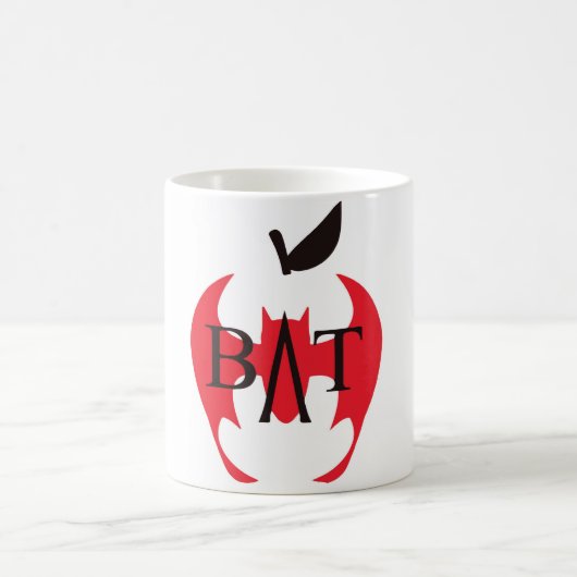Badassの先生連合-こうもりのりんご コーヒーマグカップ (中央)