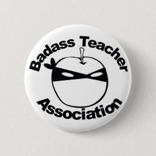 Badassの先生連合-忍者のAppleピン 缶バッジ
