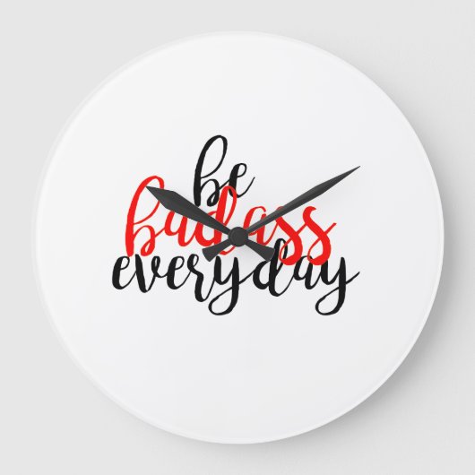 Badassの時計 ラージ壁時計 (正面)