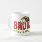 BADASSゲーム開発者 – ゲーム開発者 コーヒーマグカップ (正面左)