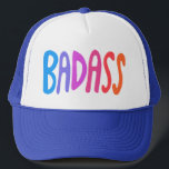 BADASSレインボーカラフルハンドレットデザイン キャップ<br><div class="desc">手打ちアートはあなたのためだ！私の店でデザインを！</div>