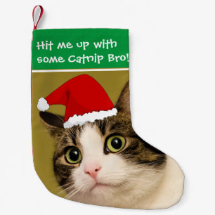 Badass猫- "イヌハッカ" スモールクリスマスストッキング