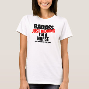 Badass -ちょうどからかって、私は個人化それです! tシャツ