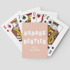 Badass Bestiesのブおもしろいリーデズメイドの好意の写真ギフト トランプ