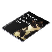 Badass Cats "何を見ている!" ノートブック (左側)