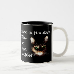 Badass Cats - 「Dark Side has Cookie」（ダークサイドにクッキーがあ ツートーンマグカップ