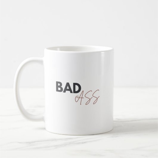 BADAss – Funny Coffee Humor | Modern Boss コーヒーマグカップ (左)
