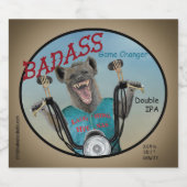 Badass Game Changer （名前とスタイル） ビールラベル (シングルラベル)
