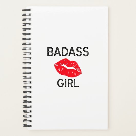 Badass Girl、女の子のためのプランナー プランナー手帳 (正面)