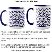 BADASS Hidden Message Modern Trendy Typography  マグカップ