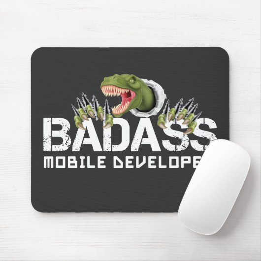 BADASS MOBILE DEVELOPER- MOBILE DEV FUN  マウスパッド (マウス)