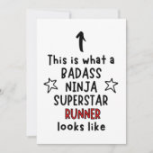 Badass, Ninja, Superstar, Runner カード (正面)