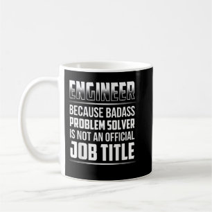 Badass Problem SolverがJではないため、エンジニア コーヒーマグカップ
