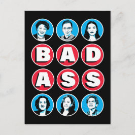 Badass Women: Stacey RBG AOC Katie Kamala Warren ポストカード