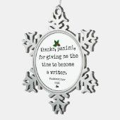 badasswritersツリーオーナメント感謝してい-, panini スノーフレークピューターオーナメント (右)