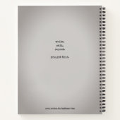 badasswritersポッドキャストスパイラルノートブック ノートブック (裏面)