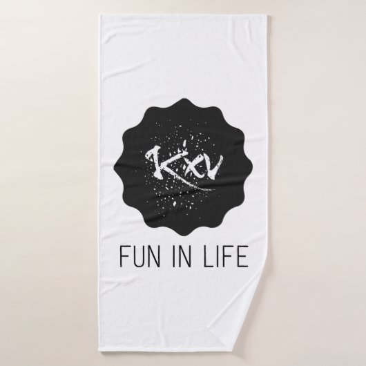 Badehandtuch Fun in Life バスタオル (バスタオル)