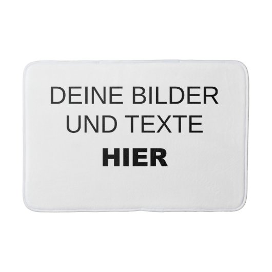 Badematte selbst gestalten - kreatives Geschenk バスマット (正面)