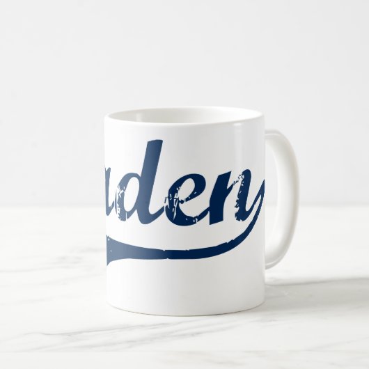 Badenペンシルバニアのクラシックなデザイン コーヒーマグカップ (正面右)