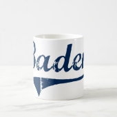 Badenペンシルバニアのクラシックなデザイン コーヒーマグカップ (中央)