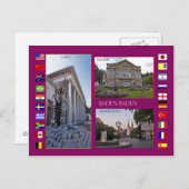 Baden-Baden Ansichtskarte ポストカード (正面/裏面)